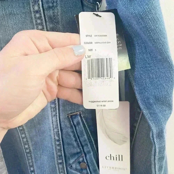Liverpool denim chill jacket small new - Picture 4 of 5